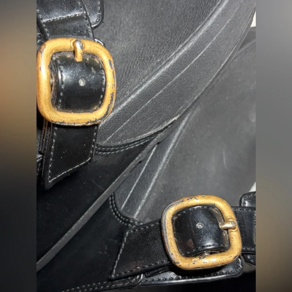 FitFlop Women’s Black Leather‎ Sandals Sz 6